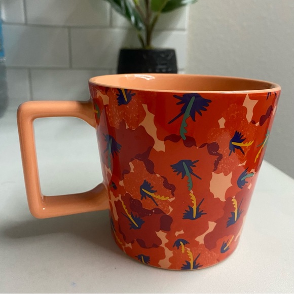 Starbucks Mug Hibiscus Design Orange 14 oz - Picture 2 of 4